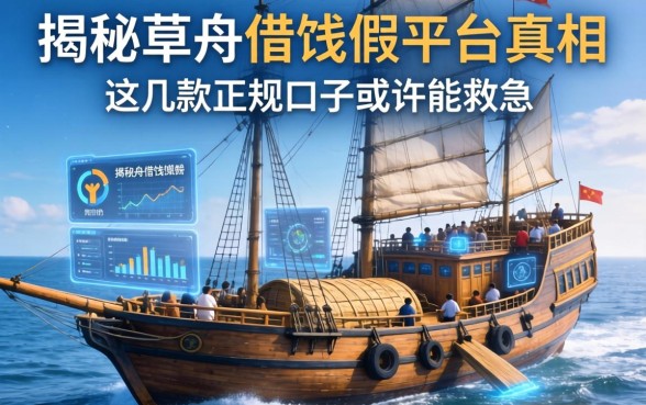 揭秘草船借钱假平台真相，这几款正规口子或许能救急