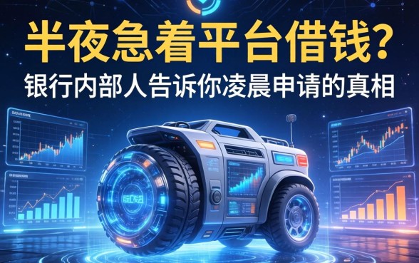 半夜急着平台借钱?银行内部人告诉你凌晨申请的真相