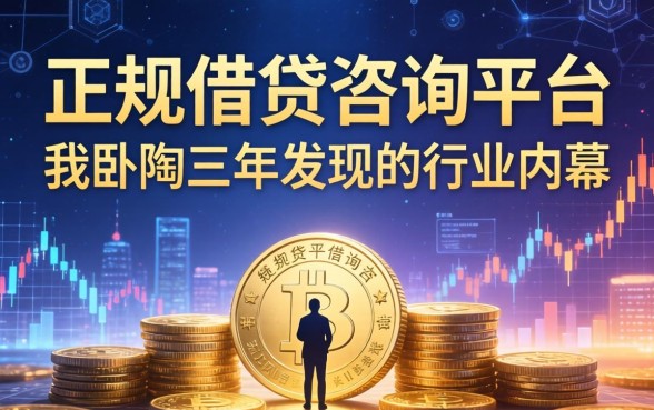 正规借钱咨询平台：我卧底三年发现的行业内幕
