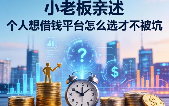 小老板亲述：个人想借钱平台怎么选才不被坑