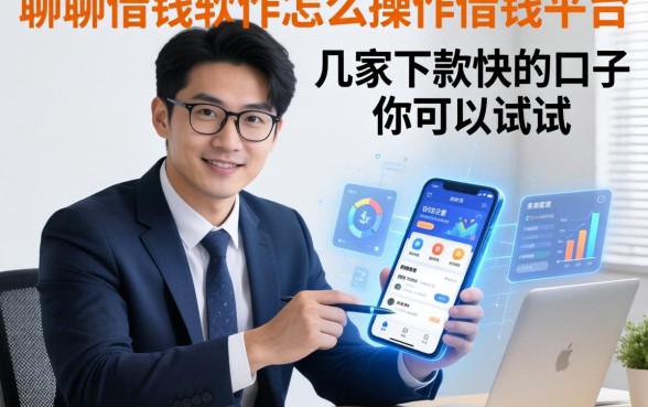 聊聊借钱软件怎么操作借钱平台：这几家下款快的口子你可以试试