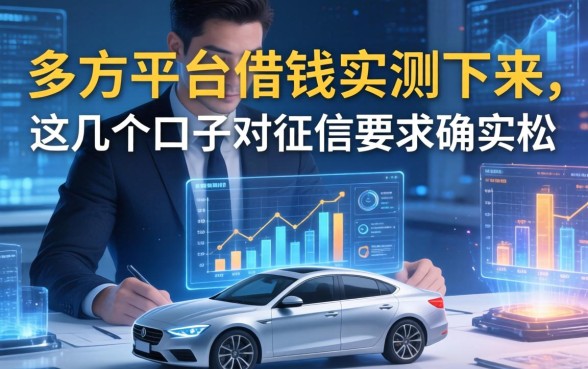 多方平台借钱实测下来，这几个口子对征信要求确实松
