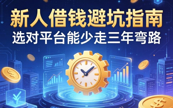 新人借钱避坑指南：选对平台能少走三年弯路