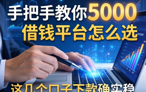 手把手教你5000借钱平台怎么选，这几个口子下款确实稳
