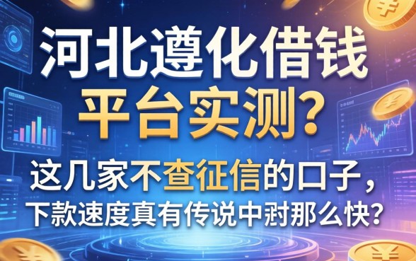 河北遵化借钱平台实测：这几家不查征信的口子，下款速度真有传说中那么快？