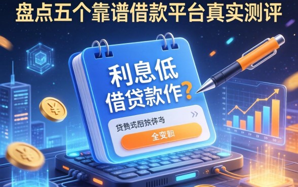 利息低的借钱软件有哪些？盘点五个靠谱借款平台真实测评