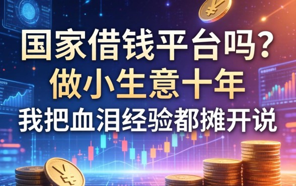 国家借钱平台吗？做小生意十年，我把血泪经验都摊开说