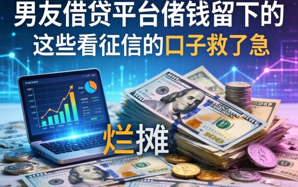 男友借贷平台借钱留下的烂摊子，这些不看征信的口子救了急