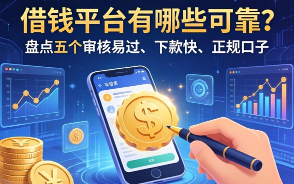 借钱的平台有哪些可靠？盘点五个审核易过、下款快的正规口子