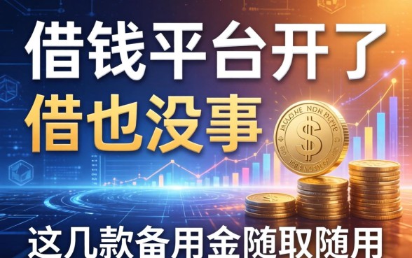 借钱平台开了不借也没事，这几款备用金随取随用