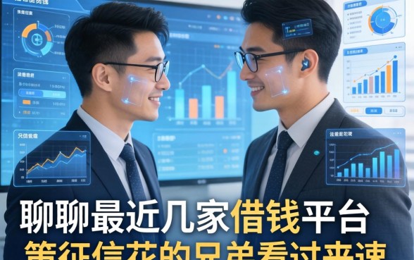 聊聊最近几家借钱平台政策，征信花的兄弟看过来