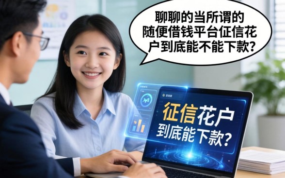 聊聊那些所谓的随便借钱的平台，征信花户到底能不能下款？