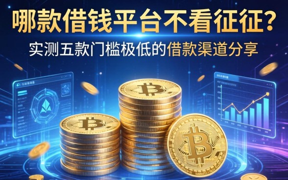 哪款借钱平台不看征信？实测五款门槛极低的借款渠道分享