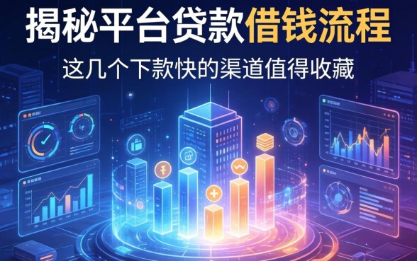 揭秘平台贷款借钱流程：这几个下款快的渠道值得收藏