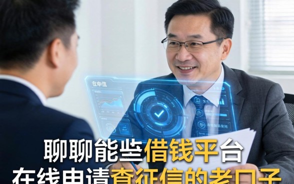 聊聊那些借钱平台在线申请不查征信的老口子