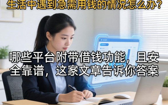生活中遇到急需用钱的情况怎么办？哪些平台附带借钱功能且安全靠谱？这篇文章告诉你答案