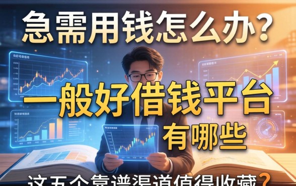 急需用钱怎么办？一般好借钱的平台有哪些？这五个靠谱渠道值得收藏