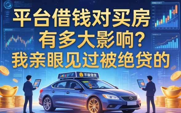 平台借钱对买房有多大影响？我亲眼见过被拒贷的