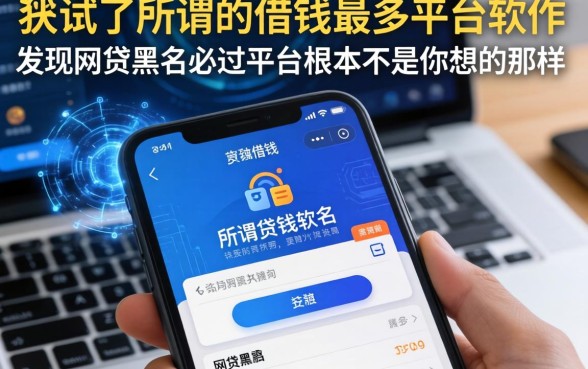 我试了所谓的借钱最多平台软件，发现网贷黑户必过平台根本不是你想的那样