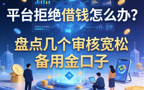 平台拒绝借钱怎么办？盘点几个审核宽松的备用金口子