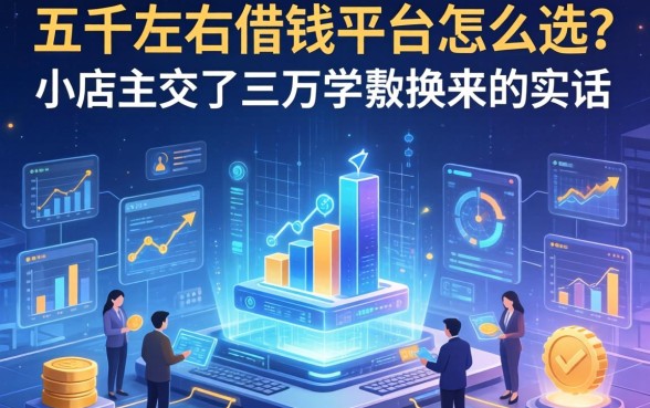 五千左右借钱平台怎么选？小店主交了三万学费换来的实话