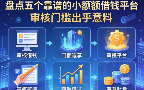 盘点五个靠谱的小额度借钱平台，审核门槛出乎意料