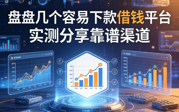 盘点几个容易下款的借钱平台，实测分享靠谱渠道