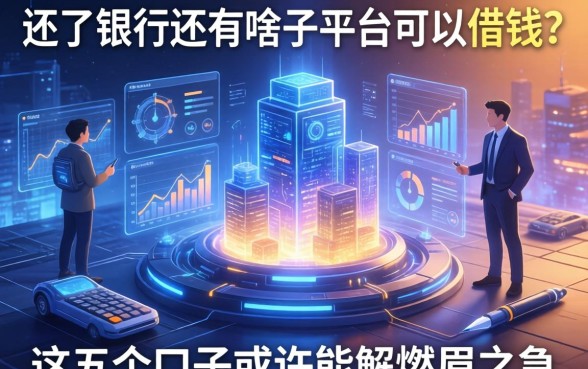 除了银行还有啥子平台可以借钱？这五个口子或许能解燃眉之急