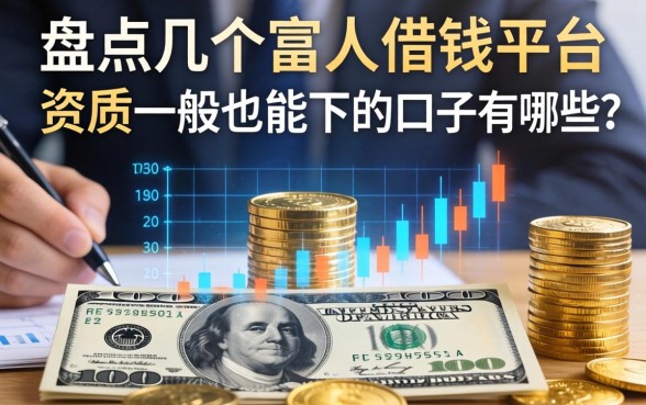 盘点几个富人借钱平台，资质一般也能下的口子有哪些？