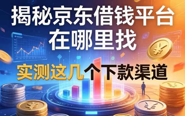 揭秘京东借钱平台在哪里找，实测这几个下款渠道