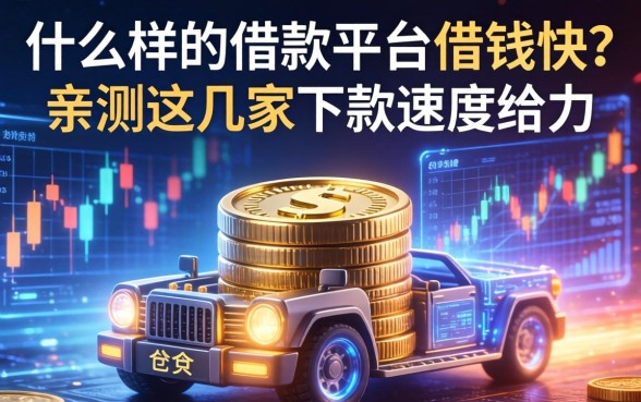 什么样的借款平台借钱快？亲测这几家下款速度给力