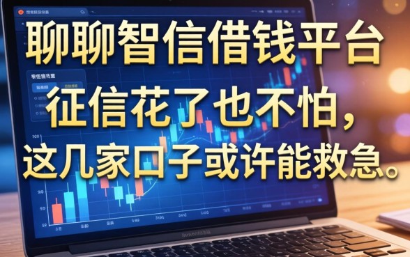 聊聊智信借钱平台：征信花了也不怕，这几家口子或许能救急