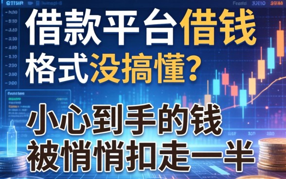 借款平台借钱格式没搞懂？小心到手的钱被悄悄扣走一半