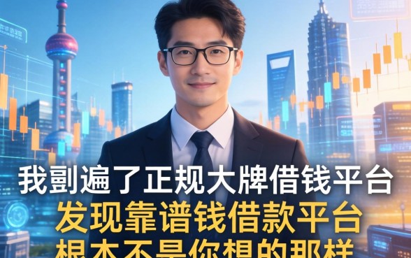 我翻遍了正规大牌借钱平台，发现靠谱的借款平台根本不是你想的那样
