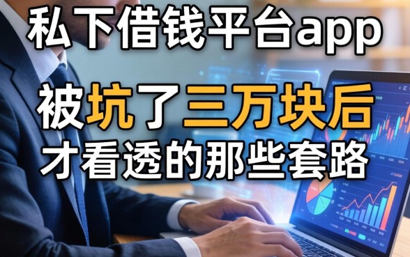 私下借钱平台app：被坑了三万块后才看透的那些套路