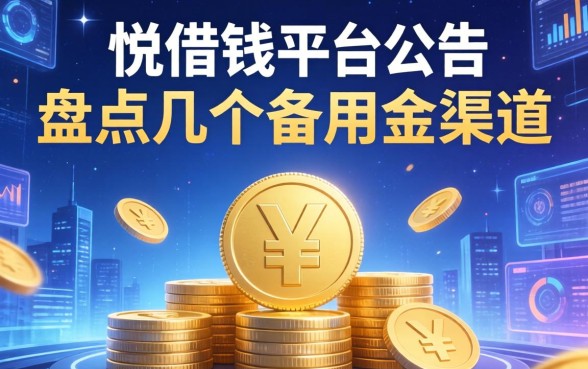 悦借钱平台公告发布，盘点几个备用金渠道