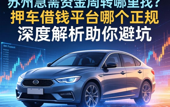 苏州急需资金周转哪里找？押车借钱平台哪个正规？深度解析助你避坑