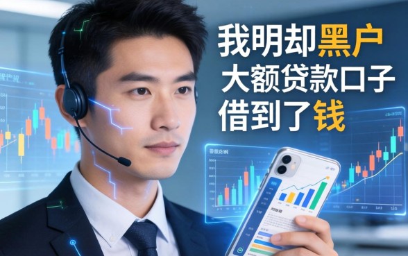 我明明是黑户却在大额贷款口子借到了钱