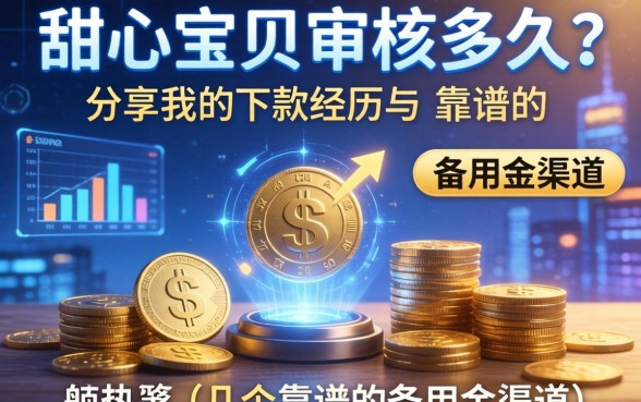 甜心宝贝审核多久？分享我的下款经历与几个靠谱的备用金渠道