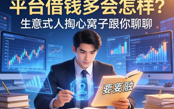 在平台借钱多会怎样？生意人掏心窝子跟你聊聊