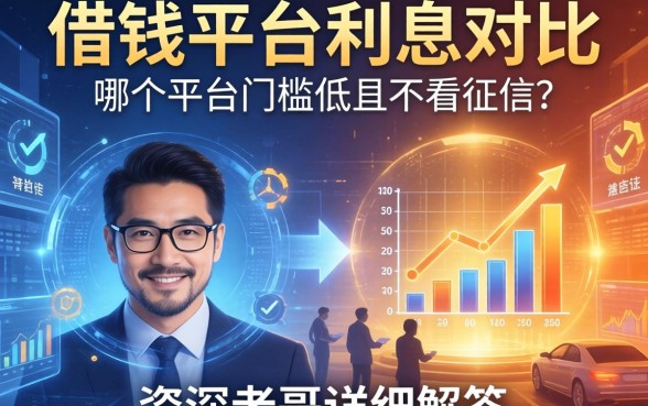 借钱平台利息对比：哪个平台门槛低且不看征信？资深老哥详细解答