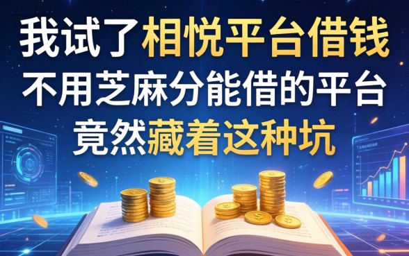 我试了相悦平台借钱，不用芝麻分能借的平台竟然藏着这种坑