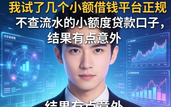 我试了几个小额借钱平台正规且不查流水的小额度贷款口子，结果有点意外
