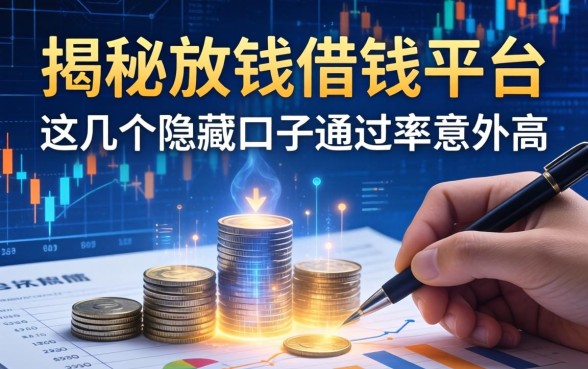 揭秘放钱借钱平台：这几个隐藏口子通过率意外高