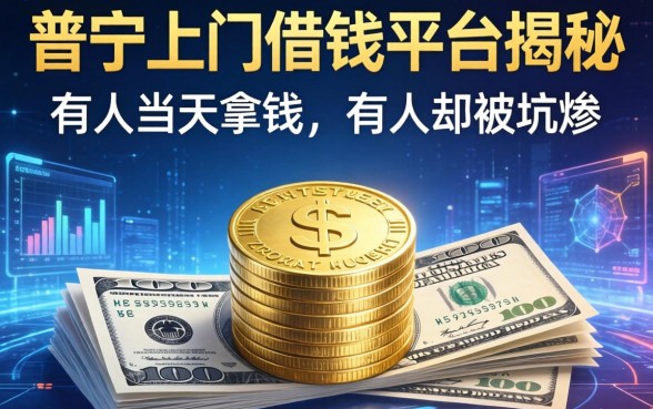 普宁上门借钱平台揭秘：有人当天拿钱，有人却被坑惨