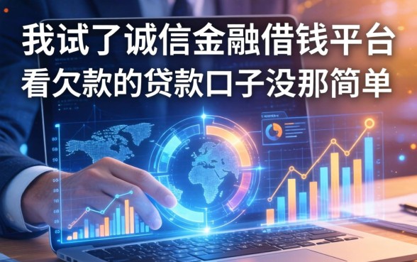 我试了诚信金融借钱平台，发现不看欠款的贷款口子没那么简单