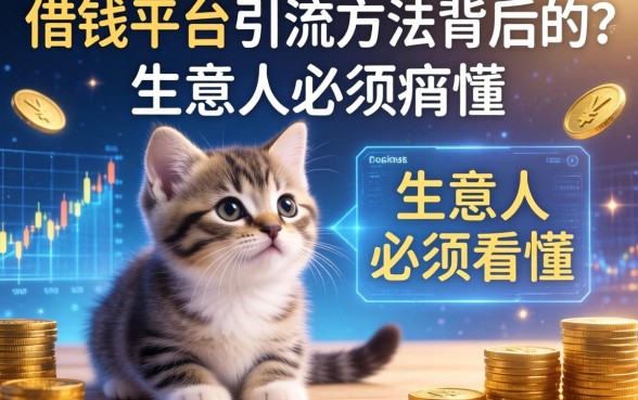 借钱平台引流方法背后的猫腻，生意人必须看懂