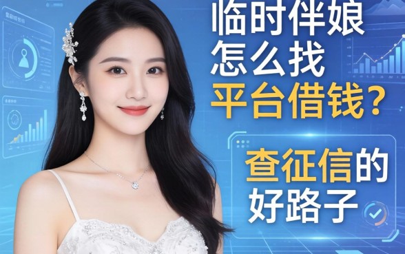 临时伴娘怎么找平台借钱？分享几个不查征信的好路子