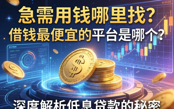 急需用钱哪里找？借钱最便宜的平台是哪个？深度解析低息贷款的秘密