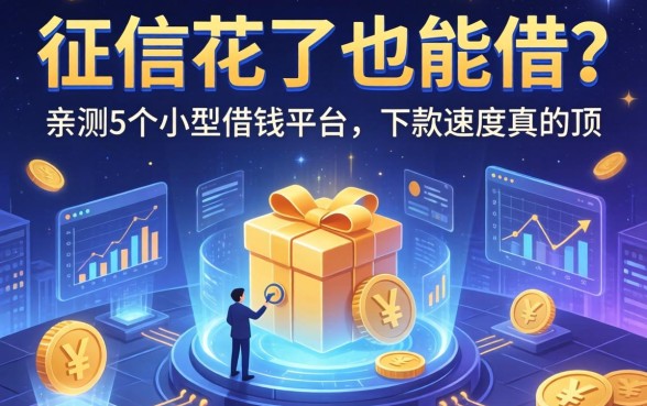 征信花了也能借？亲测5个小型借钱平台，下款速度真的顶